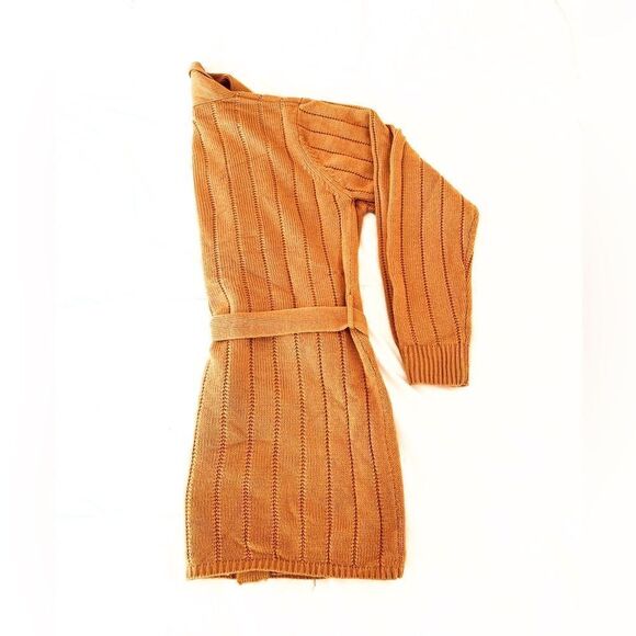 Investments Women Solid Cardigans cozy romantic chic wrap long sleeve size S - Picture 3 of 6